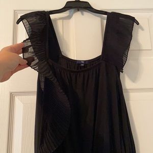 Gap T-shirt Dress Pockets chiffon flutter sleeve